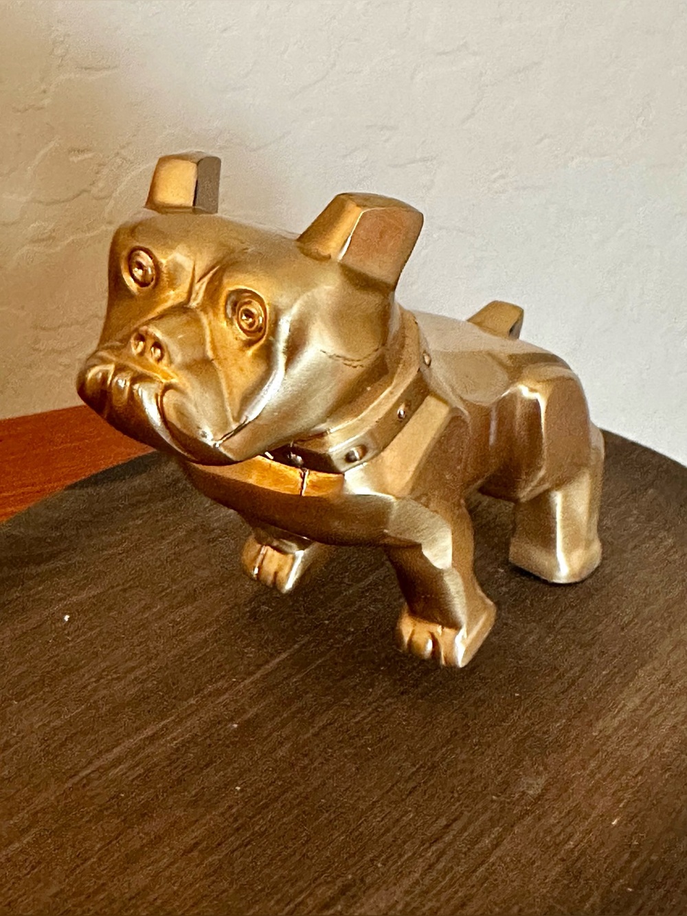 Authentic Vintage Mack Dog Truck Hood Ornament. Gold tone. Displayed stored only